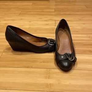 Calvin Klein black wedge show - size 6